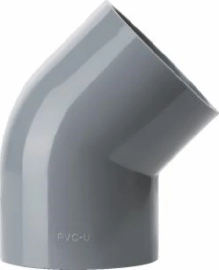 Accesorios de tubería de plomería de plástico con junta de anillo de goma Accesorios de tubería de presión UPVC y accesorios de tubería de PVC Estándar DIN de 1.0MPa para suministro de agua