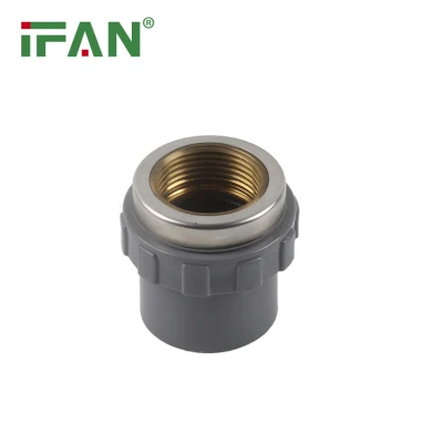 Ifanplus Buen precio Venta caliente Conexión de PVC Enchufe hembra Inserto de latón CPVC Sch80 Instalación de tuberías