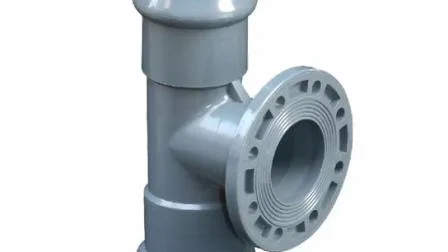Accesorios de conexión de tubería de anillo de goma de plástico PVC PN10