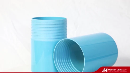 Tubería de revestimiento de pozo de agua de pozo de perforación de PVC Tubería de revestimiento dividido de rosca de la marca Erikeke para proveedor de tuberías de perforación de agua potable