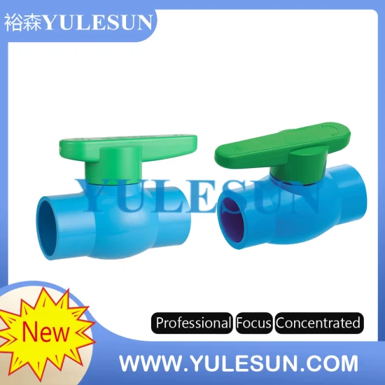 Válvula de bola con forma de bocina de PVC Válvula de retención de bola con válvula de PVC